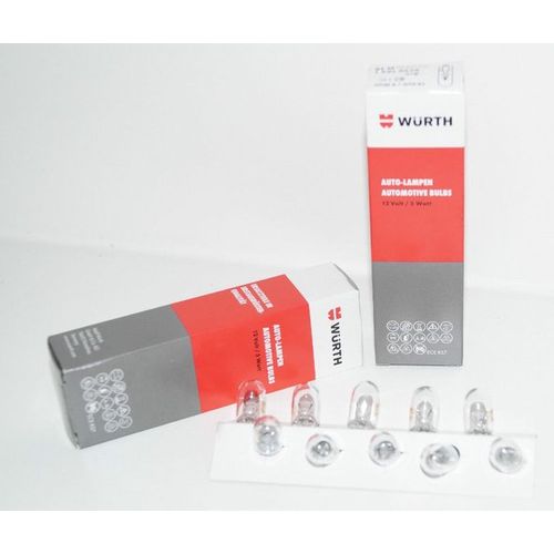 Würth žarulja pozicija ubodna -W5W   12V 5W / 10 KOM slika 2