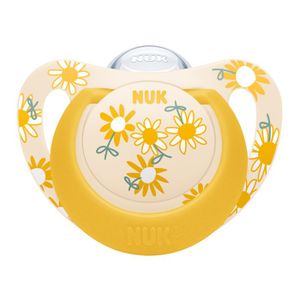 NUK Ortodontska duda varalica Star sa kutijicom 6-18mj, Cvjetići