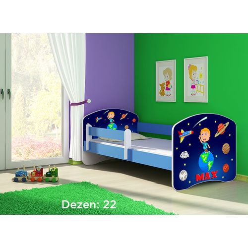 Deciji krevet ACMA II 180x80 + dusek 6 cm BLUE22 slika 1