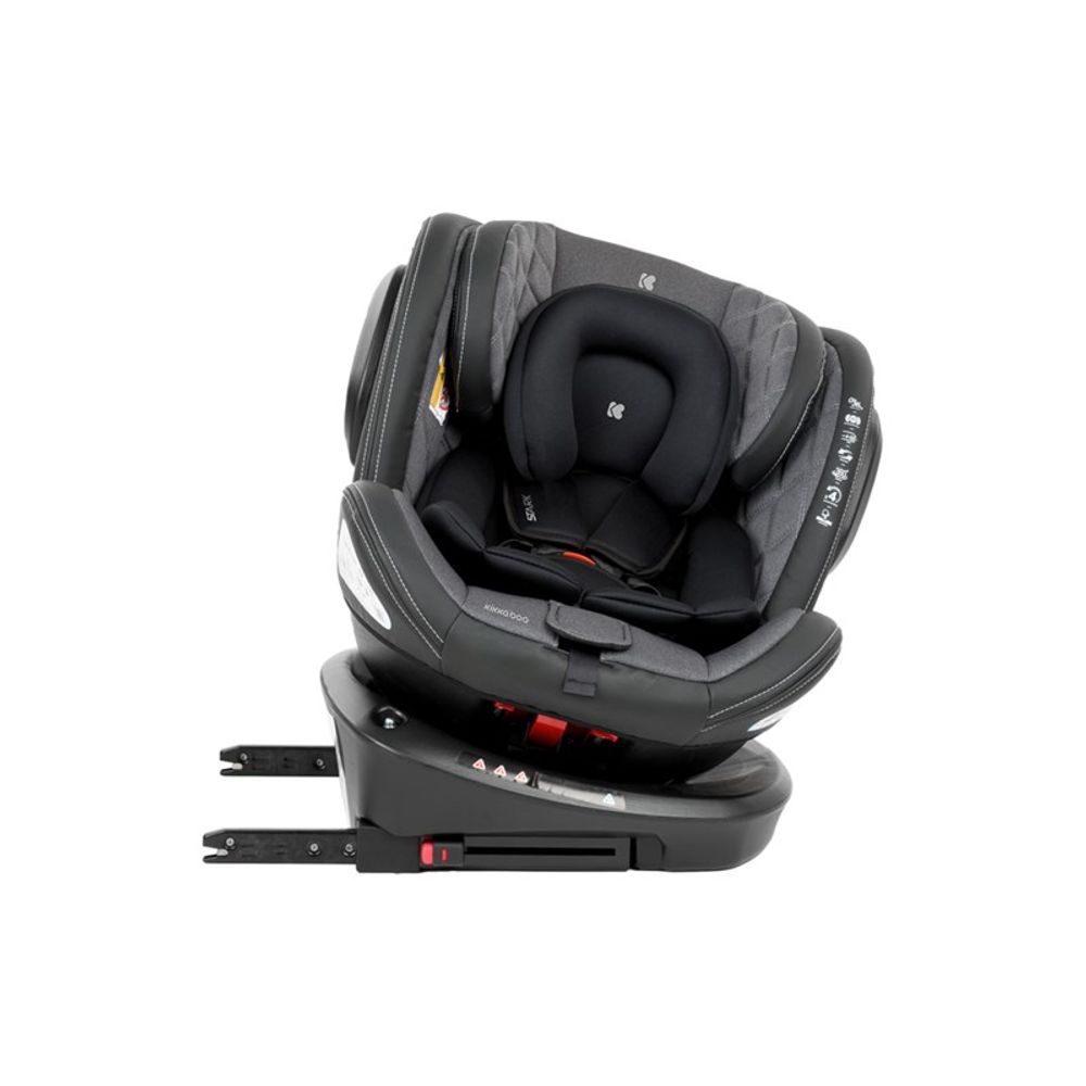Kikka Boo Rotirajuća autosjedalica Stark 0-36kg Isofix, Dark Grey slika 6