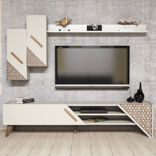 Woody Fashion TV jedinica, Beril - Cream slika 3