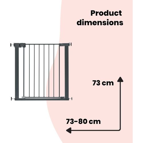 Safety 1st zaštitna ograda Easy Close - Metal Black slika 7