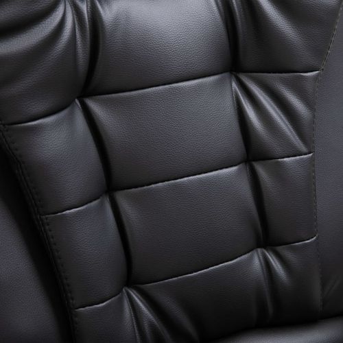 Uredska stolica od umjetne kože crna slika 15