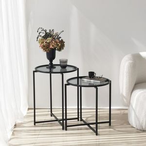 S412F Black Side Table