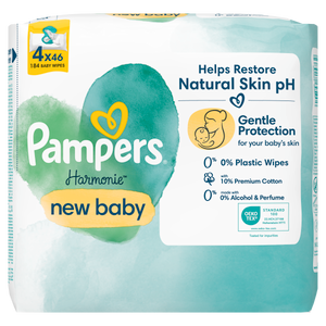 Pampers vlažne maramice Harmonie New Baby 4x46kom