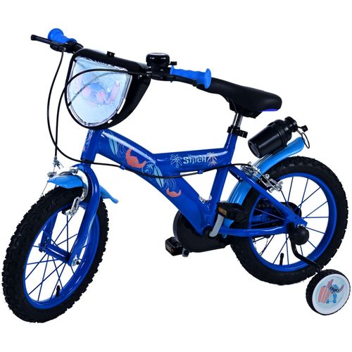 Dječji bicikl Volare Disney Stitch 14" plavi s dvije ručne kočnice slika 10