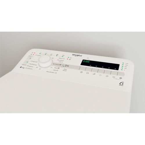 Whirlpool TDLR 6230SS EU/N Veš mašina sa gornjim punjenjem, 6th Sense, kapacitet 6 kg, 1200 rpm, širina 40 cm slika 4