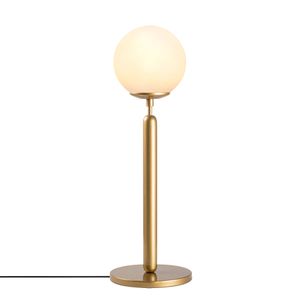 Opviq Stolna lampa KING vintage, metal- staklo, promjer 15 cm, dimenzija 18 x 18 x 52 cm, duljina kabla 200 cm, E14 40 W, King - 11463