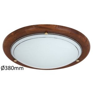 Rabalux Fa Ufo plafonjera D38 E27 2x60W hrast opal