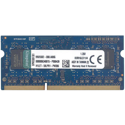 Memorija KINGSTON KVR16LS11 4 4GB SODIMM DDR3 1600MHz crna slika 1