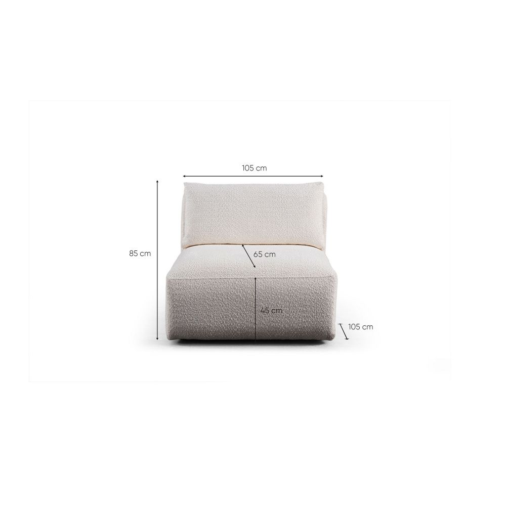 Ugaona Sofa Sofia (L1 + O1 + C + O1 + 1R) - bijela slika 12