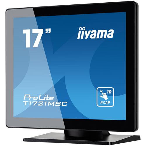 IIYAMA T1721MSC-B2  Monitor 17" PCAP Bezel Free Front, 10P Touch, 1280x1024, Speakers, VGA, HDMI, 230cd/m², USB Interface, External Power Adapter, Multitouch with supported OS slika 3