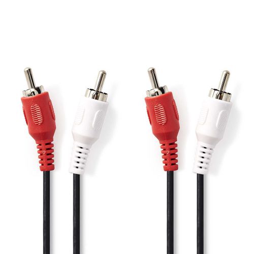 Kabel NEDIS, 2xRCA (M) na 2xRCA (M), 5m, blister slika 1