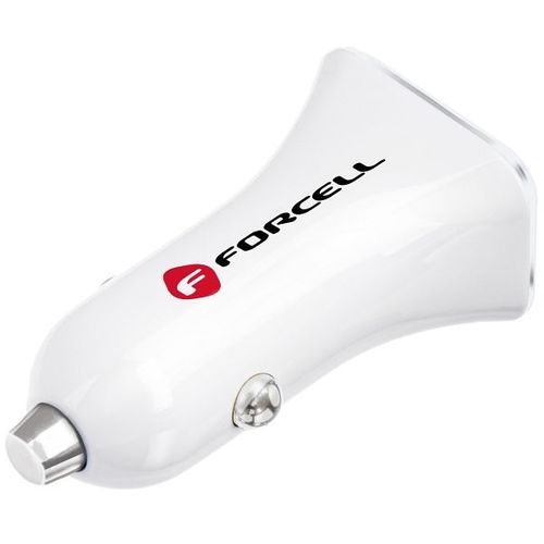 FORCELL auto punjač USB 3.0 + USB C Quick Charging + Power Delivery PD20W 4A CC-QCPD01 bijeli slika 6