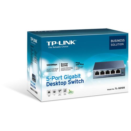 TP-Link TL-SG105, 5-port GbE switch, metalno slika 1