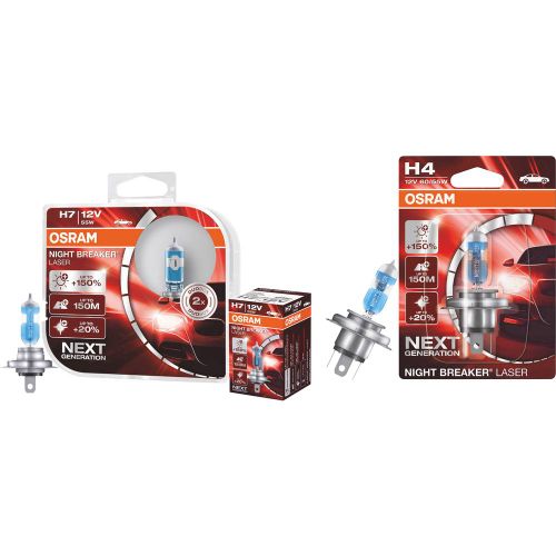 Osram Auto 64193NL-01B halogena žarulja Night Breaker® Laser Next Generation H4 60/55 W 12 V slika 4