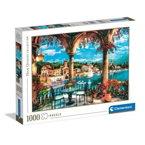 Clementoni CL39880 Puzzle Pogled sa balkona na jezero Como 2, 1000kom