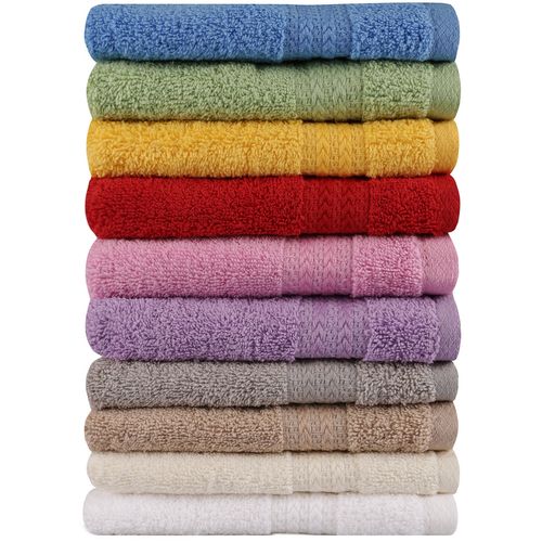 Rainbow Green
Blue
Yellow
Grey
Red
Pink
Lilac
White
Cream
Brown Wash Towel Set (10 Pieces) slika 2