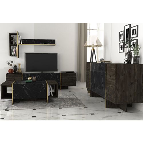 Veyron Set 2 Black
Gold Living Room Furniture Set slika 3