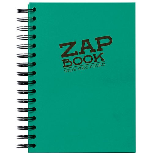 Clairefontaine Zap book A5 80gr 160L, mix boja, spiralni uvez, bjanko, 100% reciklirani papir slika 4