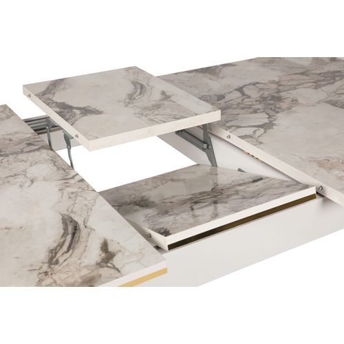 Damla 1102 Gold
White Extendable Dining Table slika 11