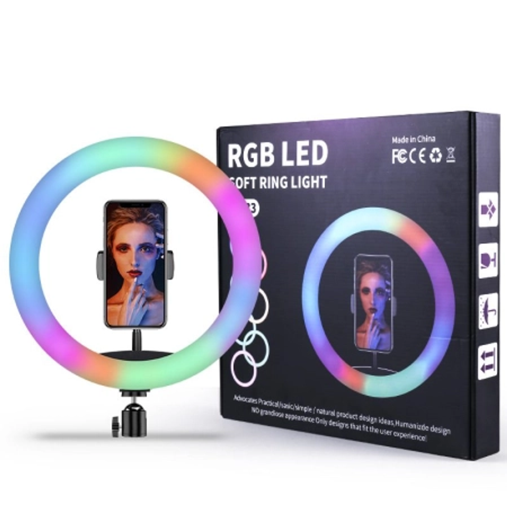 LED Ring Lamp 12" RGB with stand slika 3