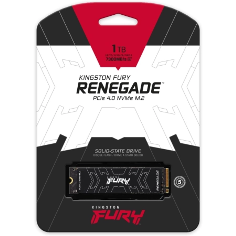 Kingston SSD 1TB NVMe M.2 Fury Renegade, PCIe 4.0R/W : 7300/6000MB/s, with heatisnk slika 1
