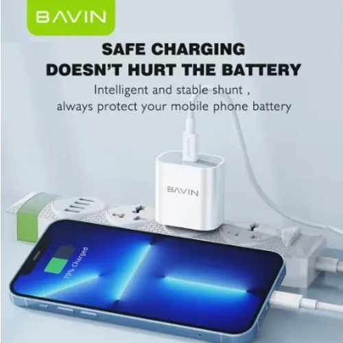 Bavin punjač 20W USB-C bela slika 4