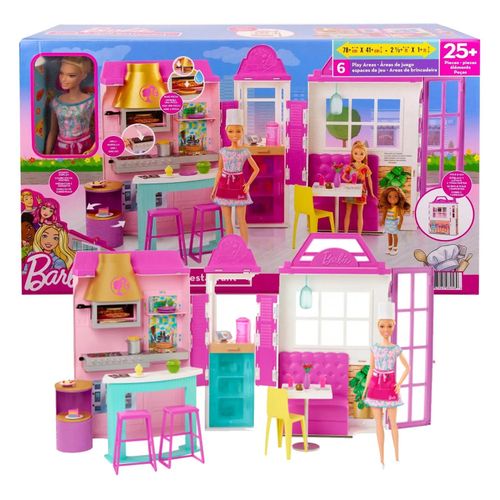 Barbie restoran set za igru kuhanja i roštilj s lutkom slika 1