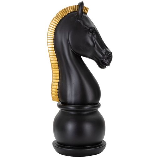 Mauro Ferretti Dekoracija BLACK AND GOLD HORSE cm Ø 18,5X50 slika 1