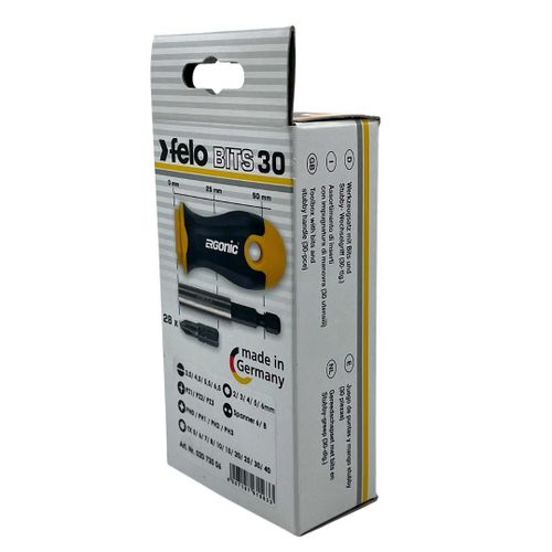 Set alata Felo XS-Strongbox Bits 30 sa ručkom i držačem bitova SL/PH/PZ/HEX/TX/SP 02073006 30 kom slika 3