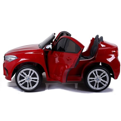 Licencirani BMW X6 M crveni lakirani - dvosjed - auto na akumulator slika 7