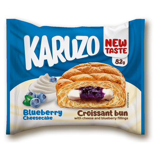 Karuzo kroasan Blueberry Cheesecake Cream 82g slika 1