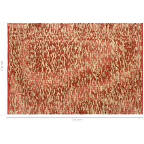 Ručno rađeni tepih od jute crvene i prirodne boje 160 x 230 cm slika 30