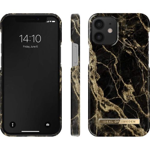 iDeal of Sweden Maskica - iPhone 12 mini - Golden Smoke Marble slika 1