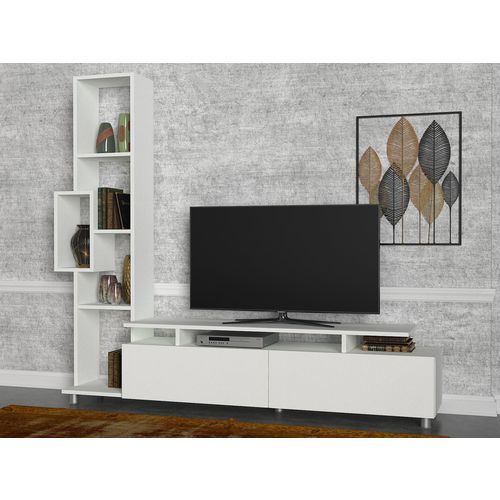 Woody Fashion TV jedinica, Bijela boja, Tulip - White slika 2