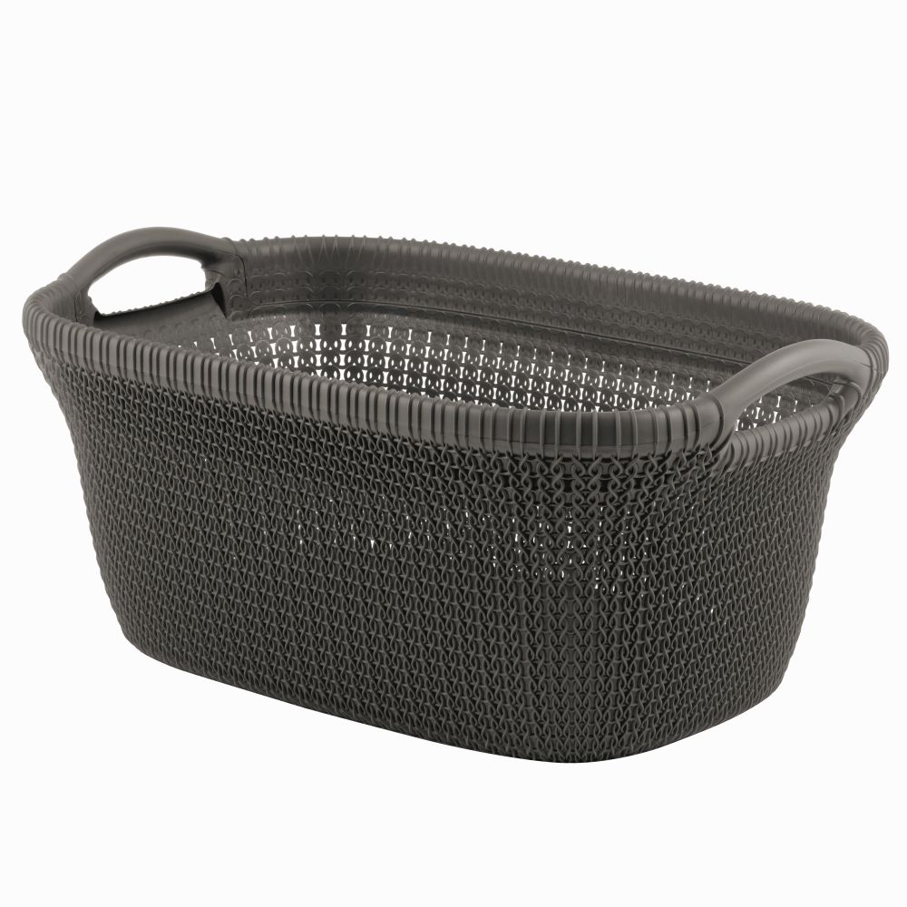 Curver korpa za veš 40L cisti smeda KNIT  slika 1