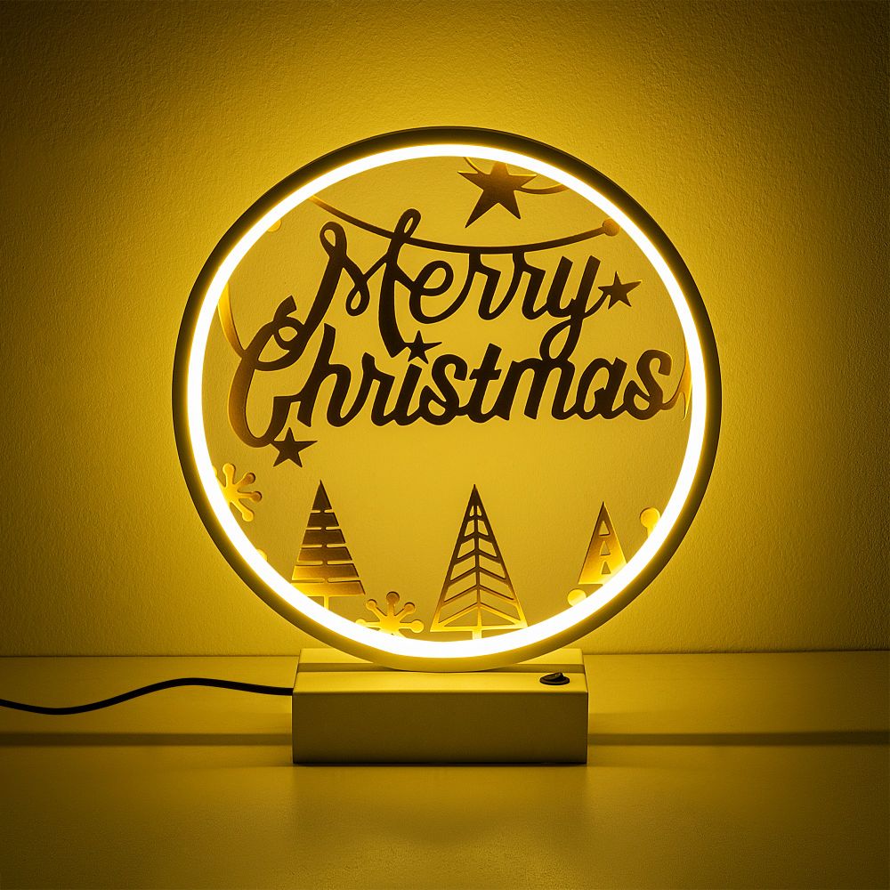 XMAS12 Bijela Zlatna Stolna Lampa slika 6