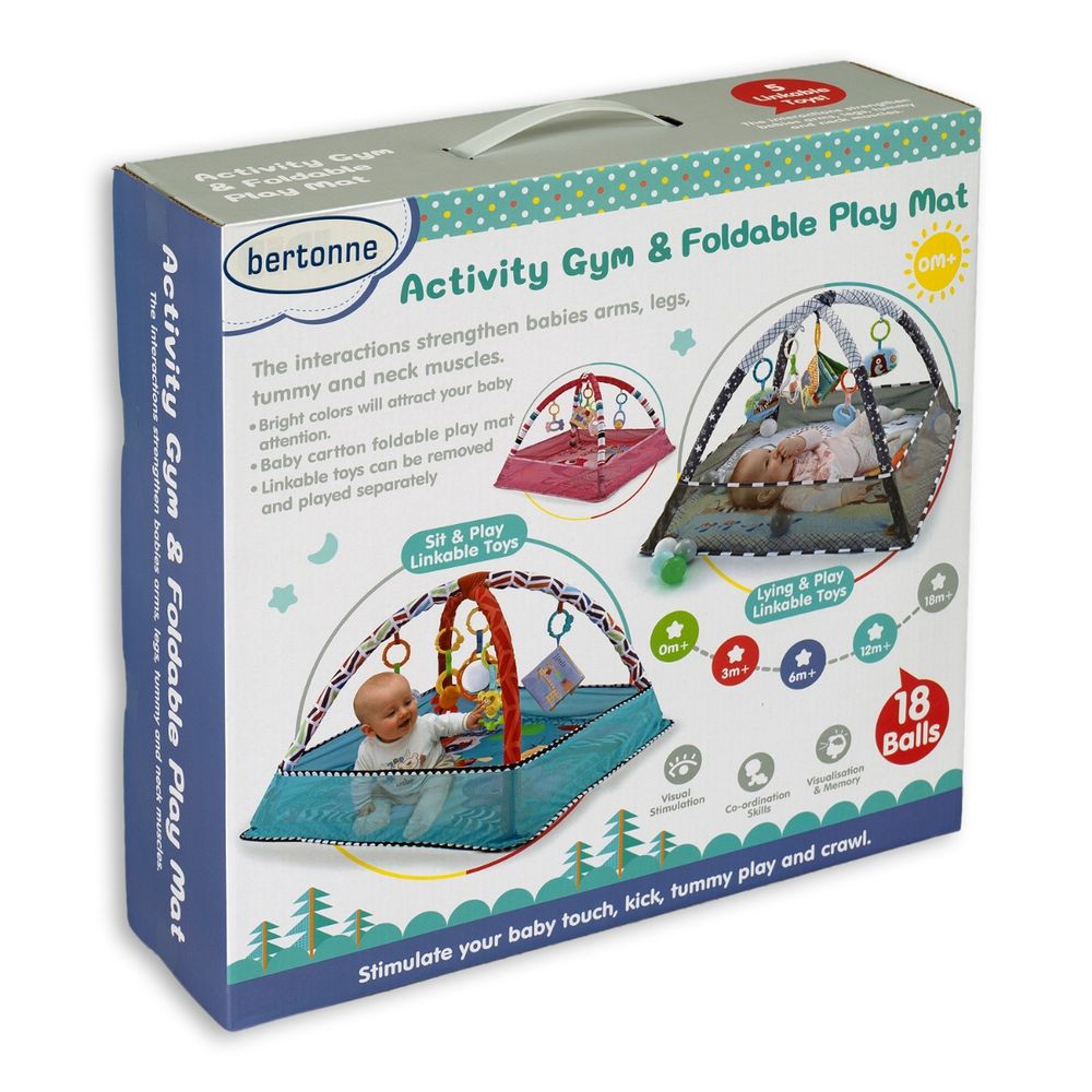 Bertonne edukativna podloga s lopticama Activity Mat - Šarena slika 7
