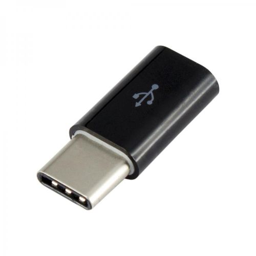 SBOX adapter USB micro 2.0 F. -> TYPE C M. Crni slika 1