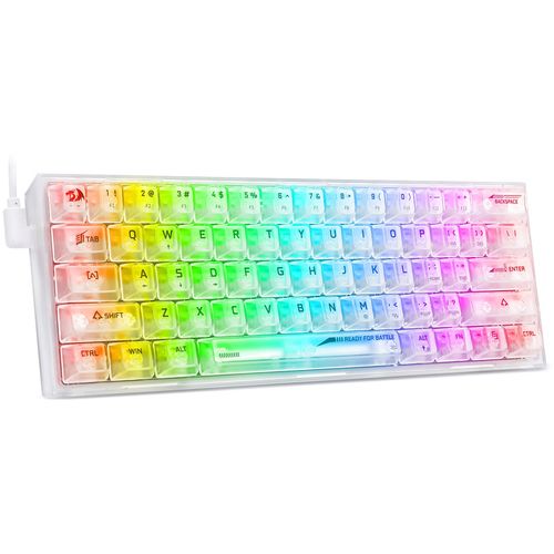 Redragon Fizz RGB Gaming Keyboard White slika 4