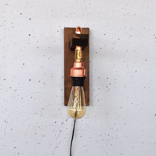 Lacop012 Wooden
Rose Gold Wall Lamp slika 3