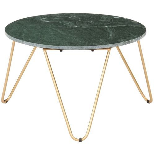 Stolić za kavu zeleni 65x65x42 cm pravi kamen mramorne teksture slika 1