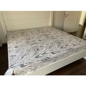 Čaršav Ranforce 160x240cm bez lastiša White/grey