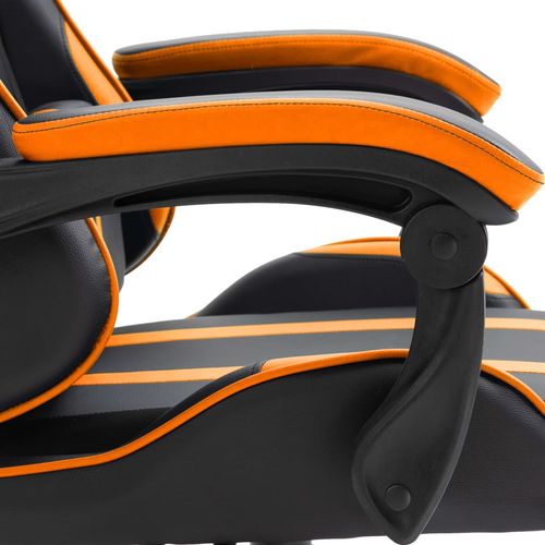 Igraća stolica od umjetne kože narančasta slika 8