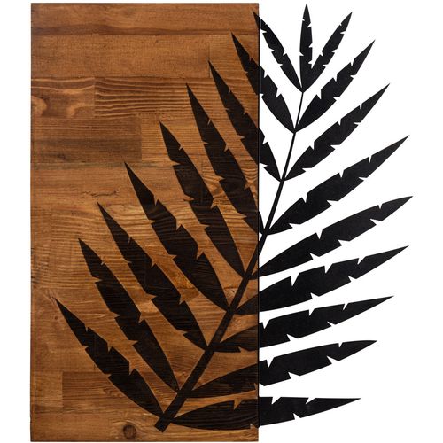 Wallity Zidna dekoracija drvena, Leaf3 Metal Decor slika 1