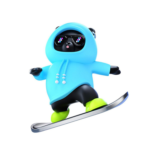 Auto igracka JWD Snowboard Teddy plava slika 1