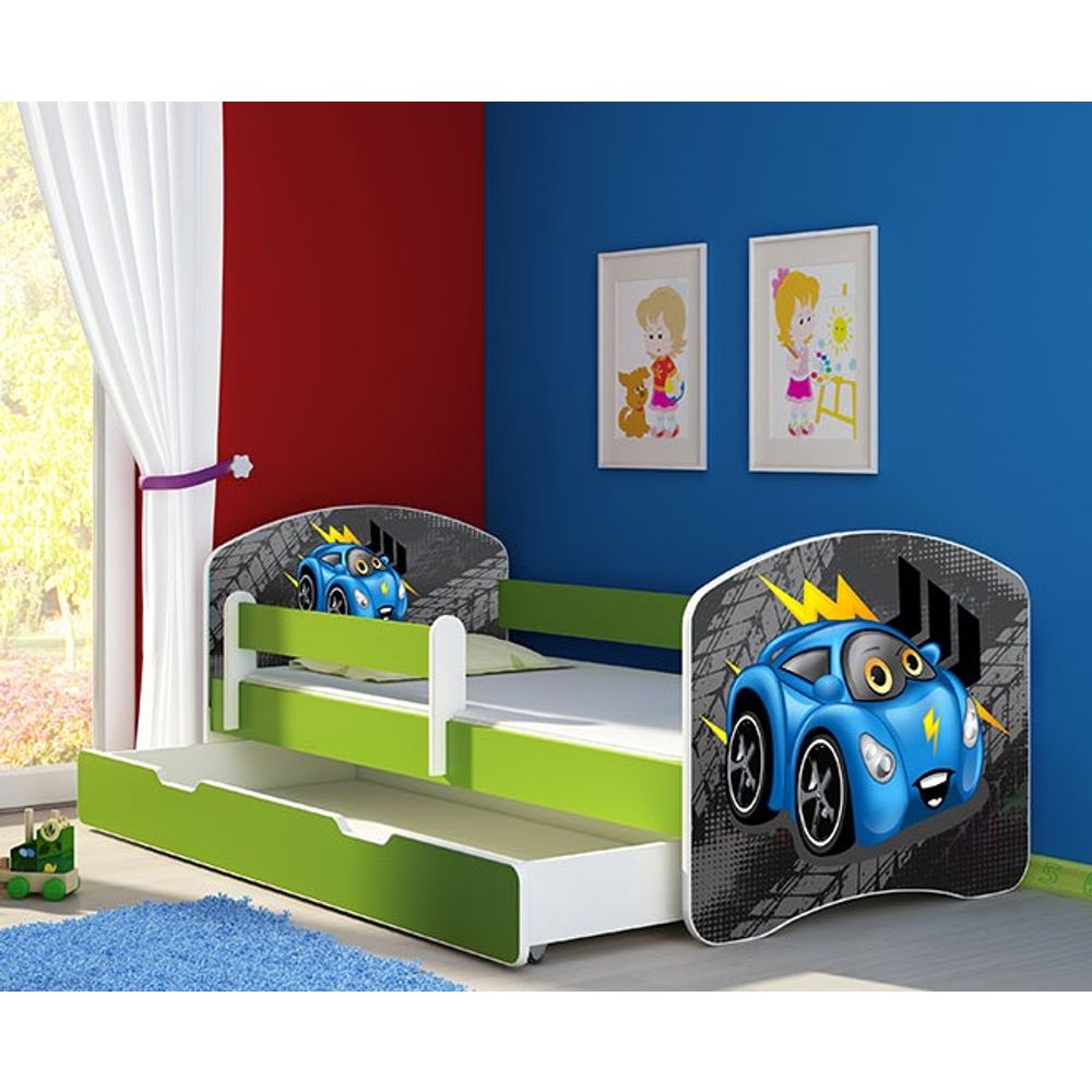 ACMA Dječiji krevet Acma II sa ladicom Green - 180x80cm - Dezen 04 slika 1