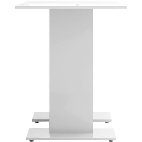 Blagovaonski stol visoki sjaj bijeli 110 x 60 x 75 cm iverica slika 29