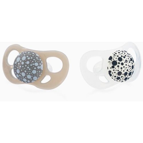 Twistshake Twistshake 2x Pacifier 0-6m Pastel Grey White - Tétines 